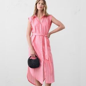 BR Voile Midi Shirtdress